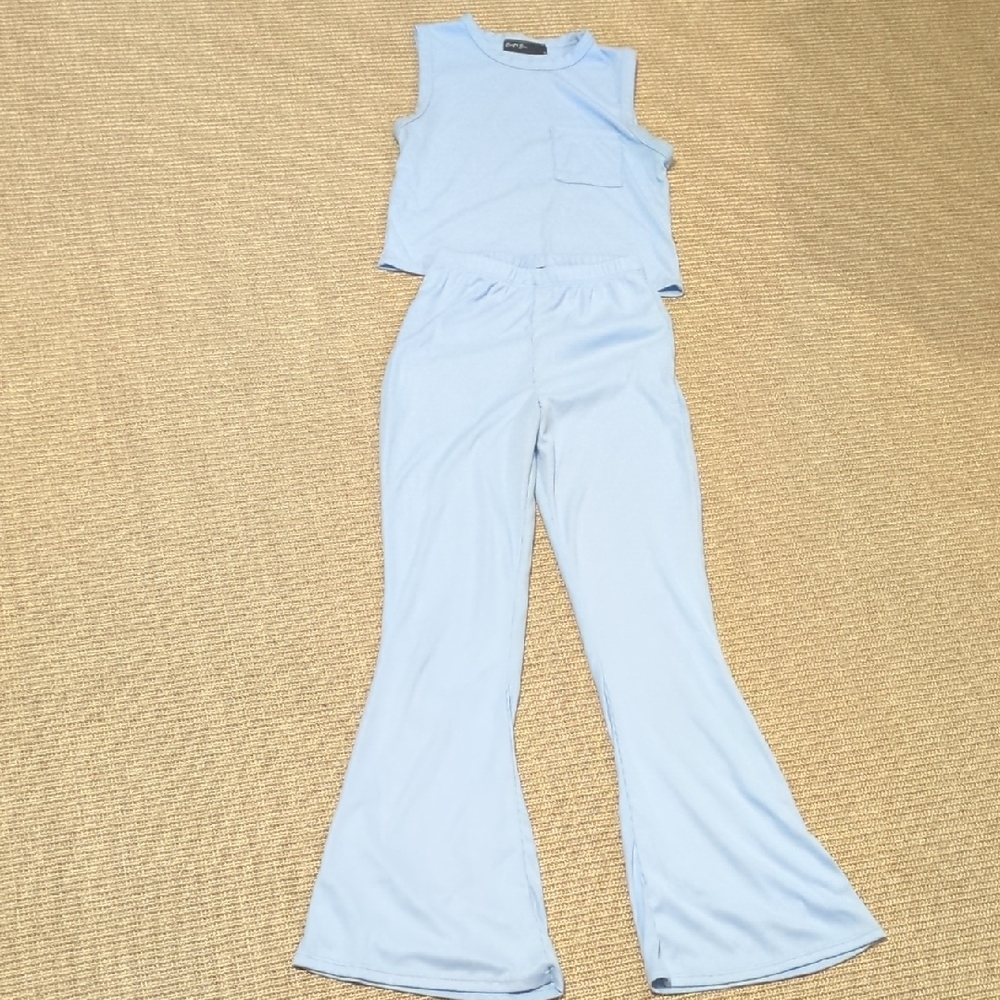 Marshalls Sky Blue Sleeveless Jumpsuit